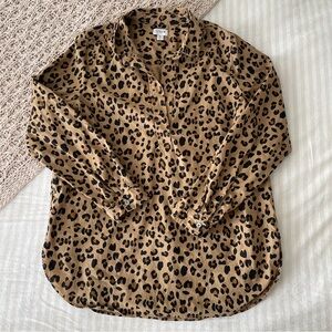 J. Crew Leopard Popover